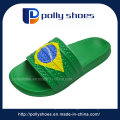 Nova Brasil Unisex Mens Flip Flop Sandálias Azul Amarelo